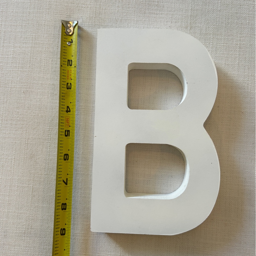 Michaels White Wooden Letter 'B'